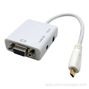 Mini HDMI to VGA with Audio Converter